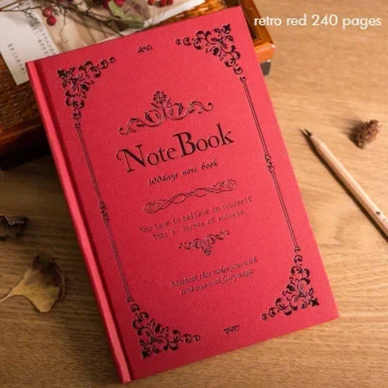 Retro Notebook Journals for Travelers Creative Planner A5 Size, 21X14.5Cm, 320 Pages/ 240 Pages/ 288 Pages, Vintage Pattern