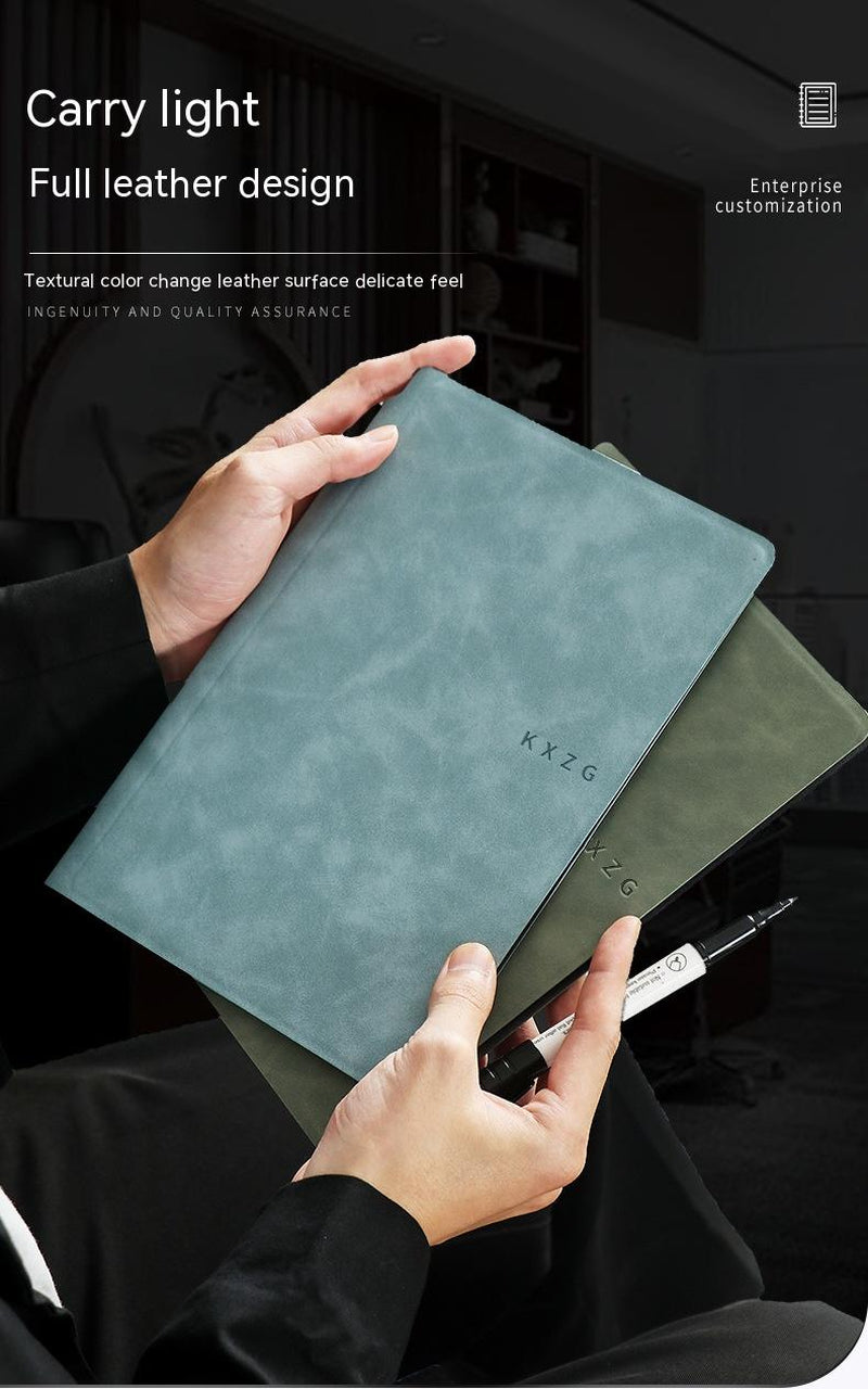 Erasable Journal, Tiny Whiteboard Notebook, Leather cover