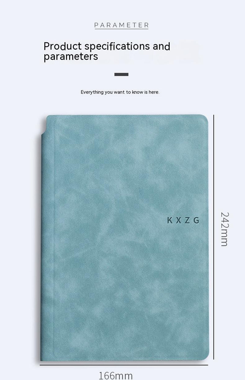 Erasable Journal, Tiny Whiteboard Notebook, Leather cover