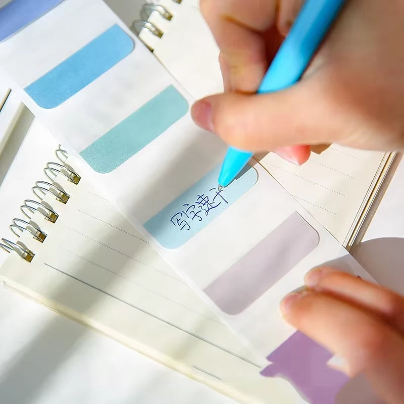 Vintages Index Stickers PET Material Notes School Supplies Creative Stationery Color Labels 60/120/240Pcs/Pack  