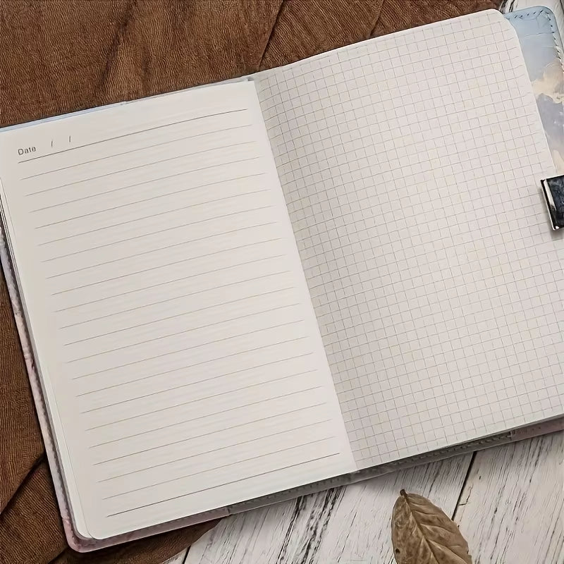 Lock Journal,  Password Book, Size A5, Student Notepad Stationery Notebook