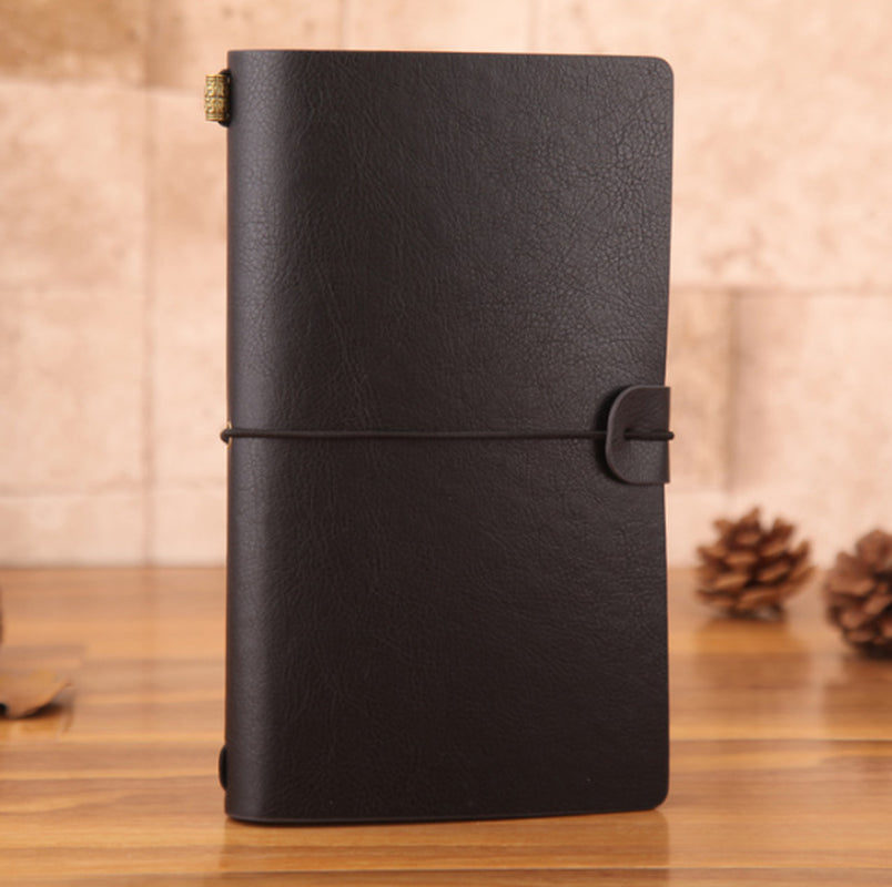 Vintage Travelers Notebook Leather Journal Book A6