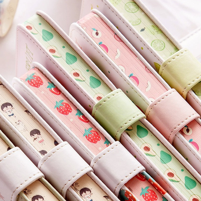 Fruit Print Journal Notebook Planner Magnetic Buckle Yearly Agenda Color Illustration Daily Planner Stationery
