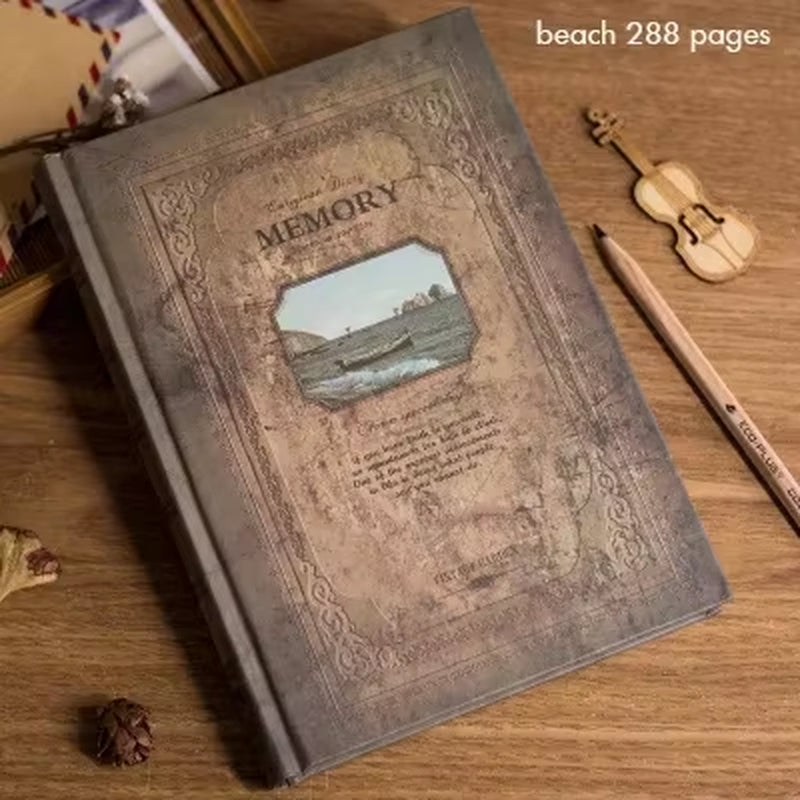 Retro Notebook Journals for Travelers Creative Planner A5 Size, 21X14.5Cm, 320 Pages/ 240 Pages/ 288 Pages, Vintage Pattern