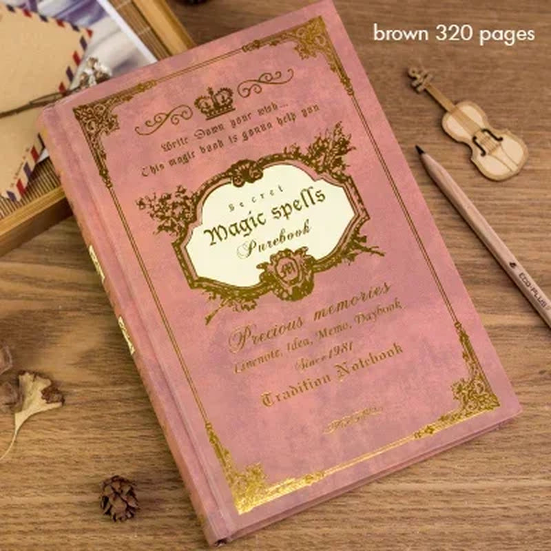 Retro Notebook Journals for Travelers Creative Planner A5 Size, 21X14.5Cm, 320 Pages/ 240 Pages/ 288 Pages, Vintage Pattern