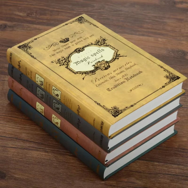 Retro Notebook Journals for Travelers Creative Planner A5 Size, 21X14.5Cm, 320 Pages/ 240 Pages/ 288 Pages, Vintage Pattern